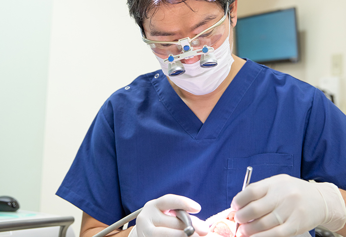 なるべく削らず、痛くなく